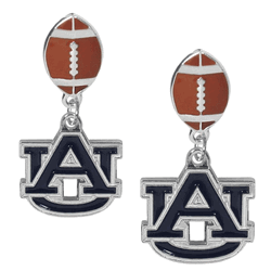 Auburn Tigers Football Stud Earrings