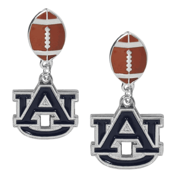 Auburn Tigers Football Stud Earrings