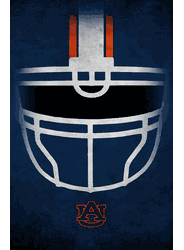 Auburn Tigers Ghost Helmet 17x26
