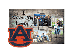 Auburn Tigers I Love my Family Clip Frame
