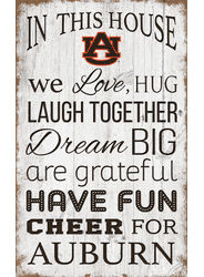 Auburn Tigers In This House 11x19 Sign