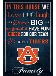 Auburn Tigers In This House 17x26