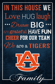 Auburn Tigers In This House 17x26