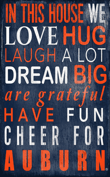 Auburn Tigers In This House Sign