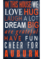 Auburn Tigers In This House Sign