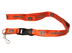 Auburn Tigers Lanyard Breakaway with Key Ring Style