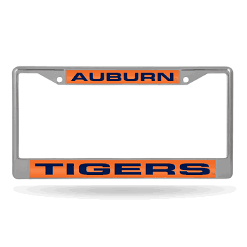 Auburn Tigers Laser Chrome Frame