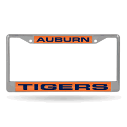Auburn Tigers Laser Chrome Frame