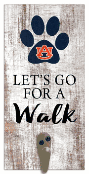 Auburn Tigers Leash Holder 6x12 Sign