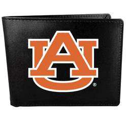Auburn Tigers Leather Bi-fold Wallet, Large Logo