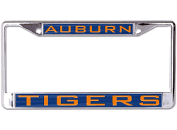 Auburn Tigers License Plate Frame - Inlaid