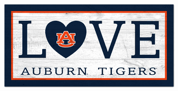 Auburn Tigers Love 6x12 Sign