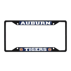Auburn Tigers Metal License Plate Frame Black Finish