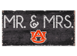 Auburn Tigers Mr & Mrs Sign