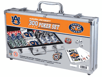 Auburn Tigers NCAA 300pc Poker Set