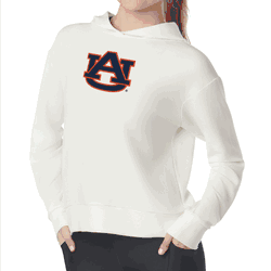 Auburn Tigers NCAA Kadi Waffle Hoodie Coconut Cream Small