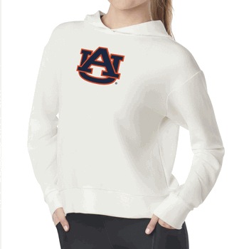Auburn Tigers NCAA Kadi Waffle Hoodie Coconut Cream XS