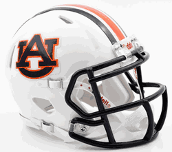Auburn Tigers NCAA Mini Speed Football Helmet Chrome Decal