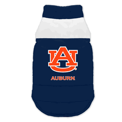 Auburn Tigers Pet Parka Puff Vest Large