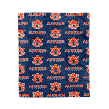 Auburn Tigers Plush Throw 50x60