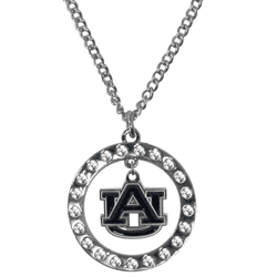 Auburn Tigers Rhinestone Hoop Necklaces