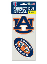 Auburn Tigers Set of 2 Die Cut Decals