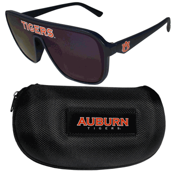 Auburn Tigers Shield Sunglasses with Case