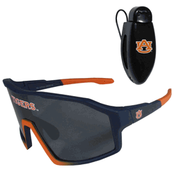 Auburn Tigers Shield Sunglasses with Visor Clip