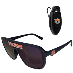 Auburn Tigers Shield Sunglasses with Visor Clip