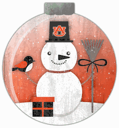 Auburn Tigers Snowglobe 12in Wall Art
