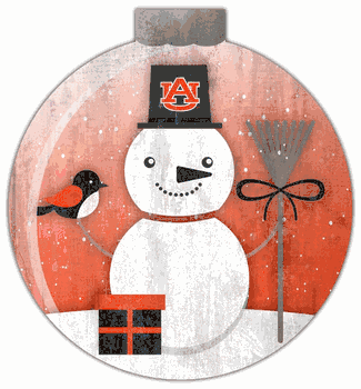 Auburn Tigers Snowglobe 12in Wall Art