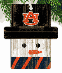 Auburn Tigers Snowman Ornament