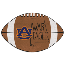 Auburn Tigers Southern Style Football Rug - 20.5in. x 32.5in.