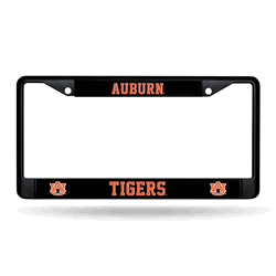 Auburn Tigers Standard Black Chrome Frame with Plastic Inserts 12" x 6" Car/Truck Auto Accessory