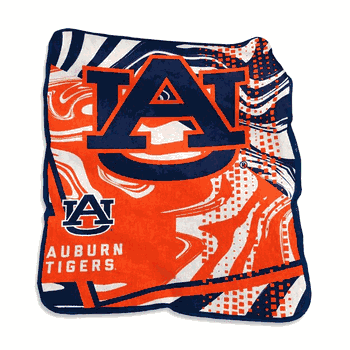 Auburn Tigers Swirl Raschel Throw