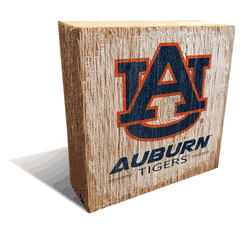 Auburn Tigers Team Logo Block 6X6
