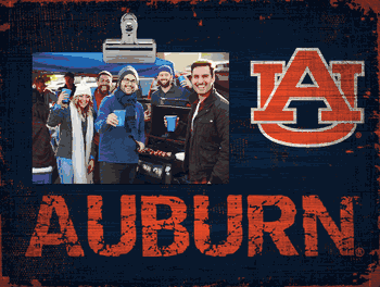 Auburn Tigers Team Name Clip Frame