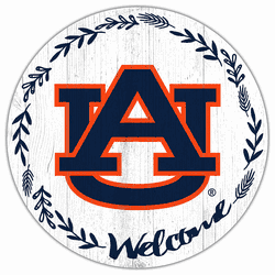 Auburn Tigers Welcome 12in Circle