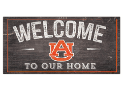 Auburn Tigers Welcome Distressed 6 x 12