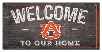 Auburn Tigers Welcome Distressed 6 x 12