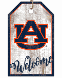 Auburn Tigers Welcome Team Tag 11x19 Sign