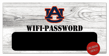 Auburn Tigers Wifi Password 6x12 Sign