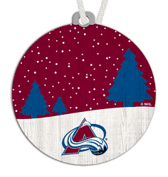 Avalanche Snow Scene Ornament