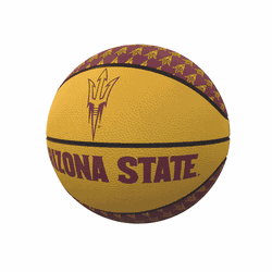 AZ State Repeating Logo Mini-Size Rubber Basketball