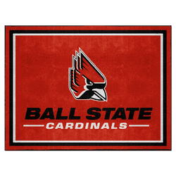 Ball State Cardinals 8ft. x 10 ft. Plush Area Rug