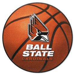 Ball State Cardinals Basketball Rug - 27in. Diameter