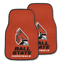Ball State Cardinals Front Carpet Car Mat Set - 2 Pieces