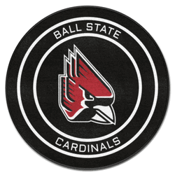Ball State Cardinals Hockey Puck Rug - 27in. Diameter