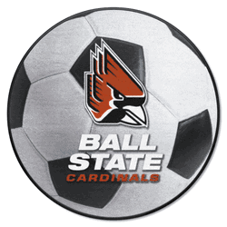 Ball State Cardinals Soccer Ball Rug - 27in. Diameter