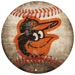 Baltimore Orioles 12" Baseball Shaped Sign